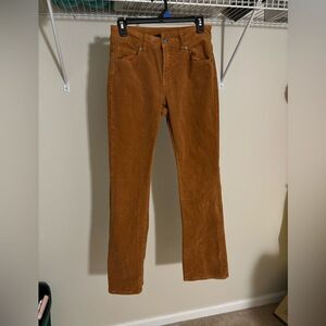 Forever 21 Orange Flare Corduroy Pants - Size Medium